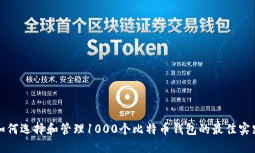 如何选择和管理1000个比特币钱包的最佳实践