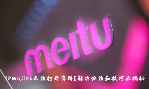 TPWallet无法打开薄饼？解决办法和技巧大揭秘