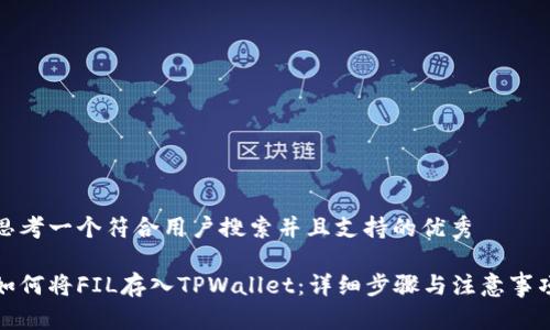 思考一个符合用户搜索并且支持的优秀

如何将FIL存入TPWallet：详细步骤与注意事项